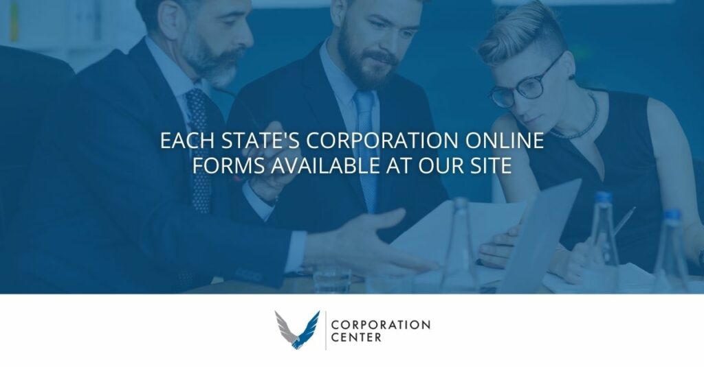 each states corporation online forms available at our site