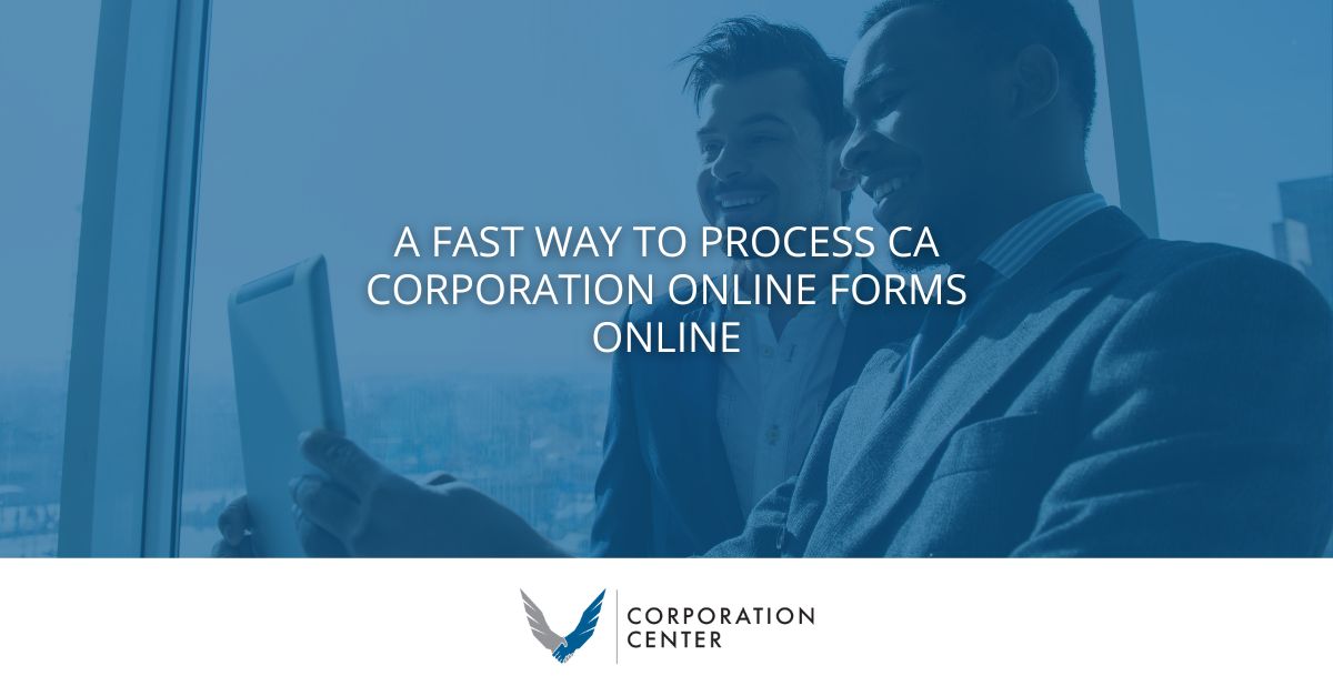 Ca Corporation Online Forms