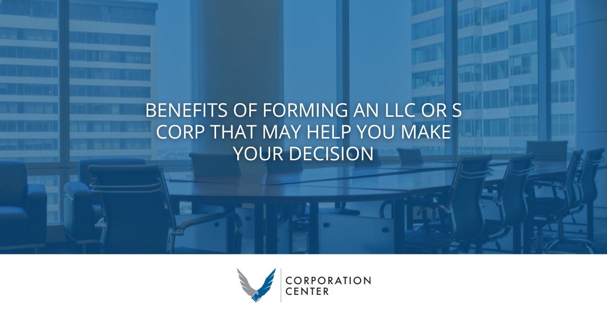 Forming An LLC Or S Corp