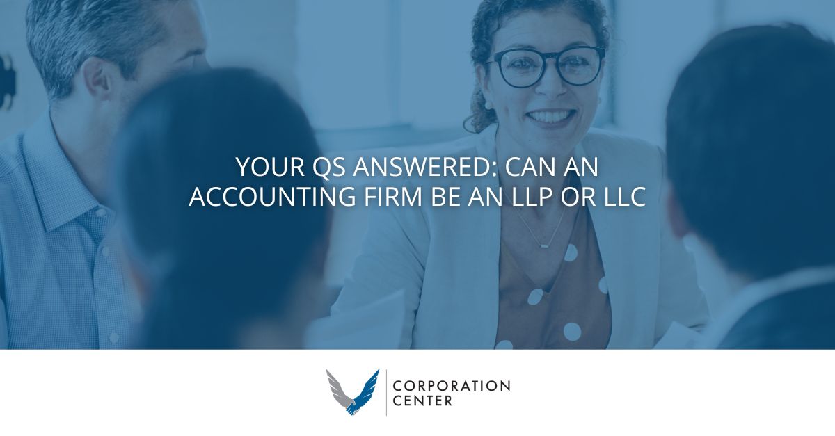 Can an Accounting Firm Be an LLP Or LLC