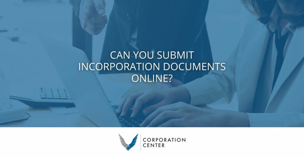 incorporation documents online
