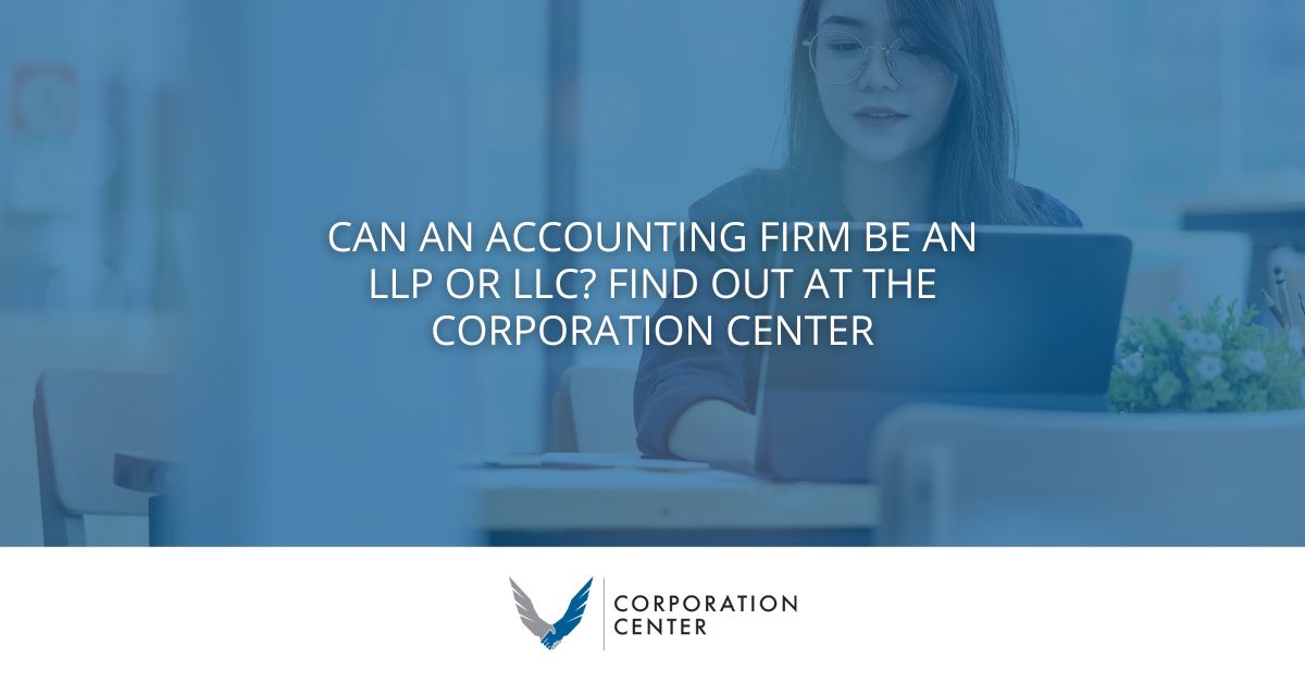 can an accounting firm be an LLP or LLC?
