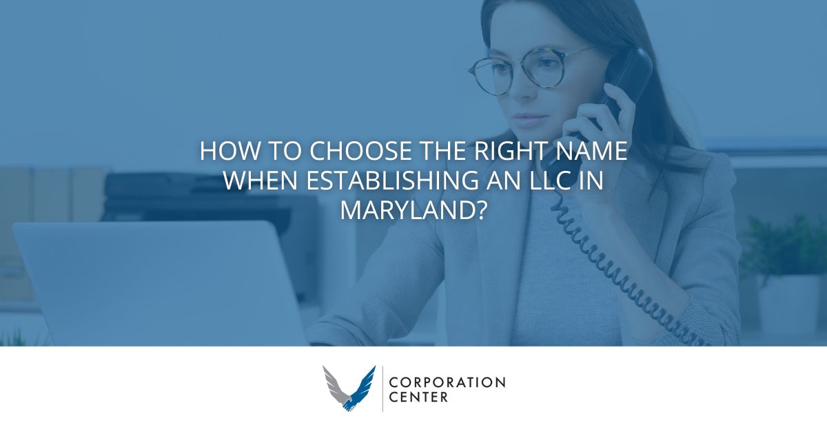 establishing an LLC in Maryland